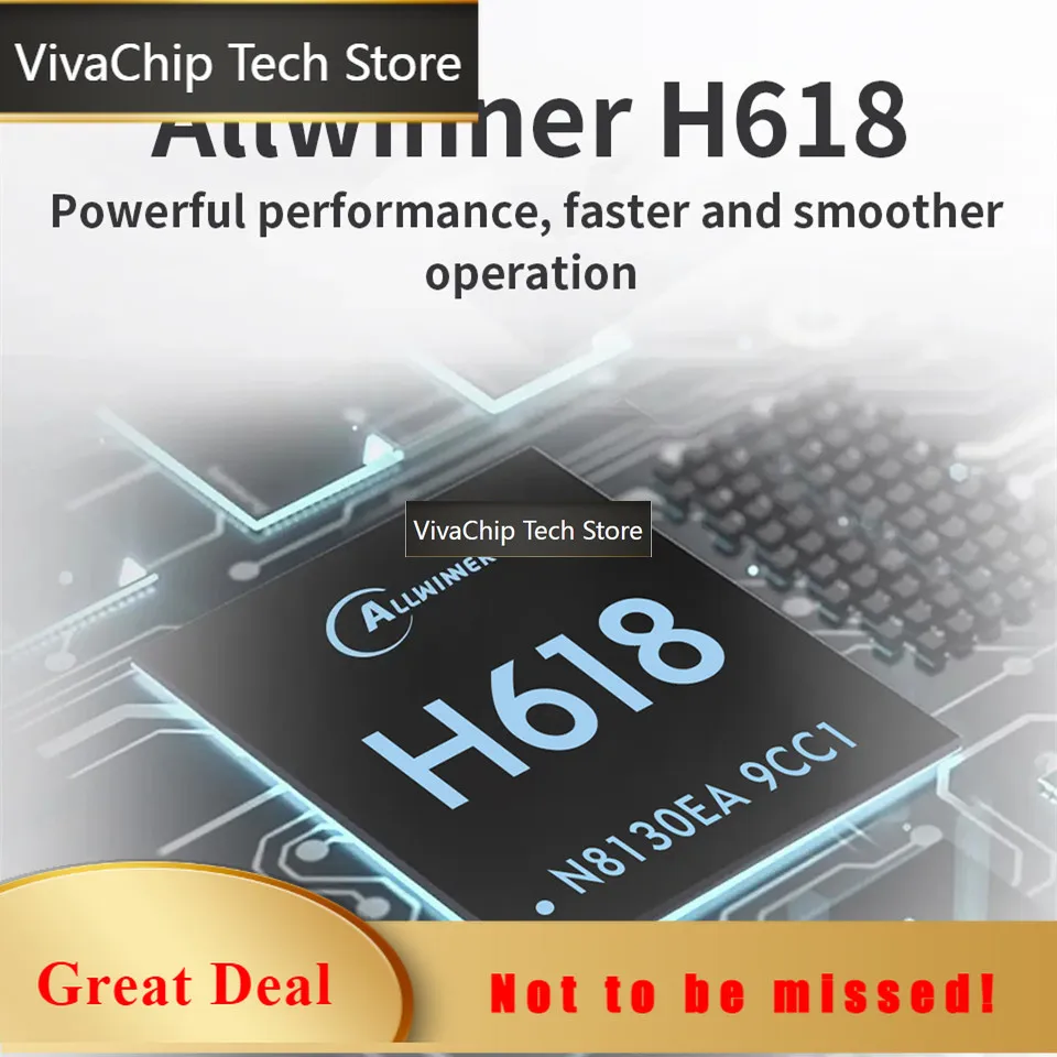 VivaChip TechOrange Pi Zero 3 4GB Ram Single Board Computer Allwinner H618 Chip Wifi-BT5.0 LPDDR4 Gigabit Orange Pi Zero3 Develo