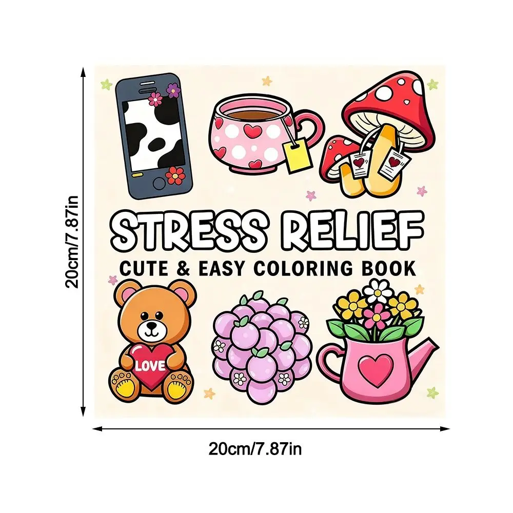 Cartoon Coloring Book Educational Stress Relief Graffiti Painting Book Painting Gift Montessori Drawing Toy for Adults And Teens