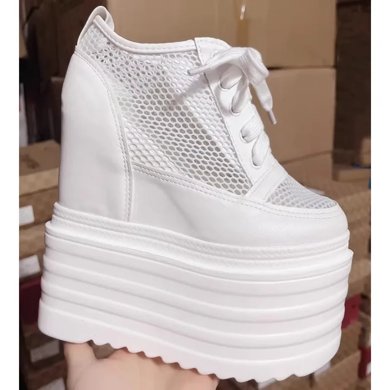 zapato superga plataforma piel