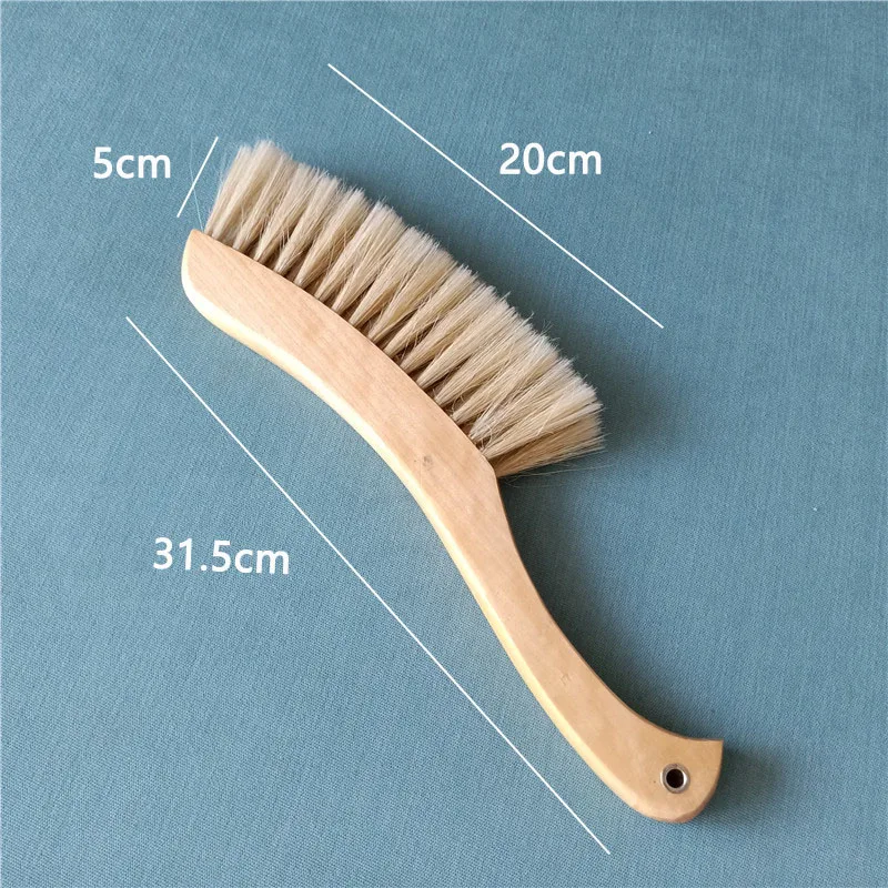 Natural Solid wooden bed brush cleaning brush broom bristles mane dusting sofa bed sheet sweep bed brushes 31.5cm*20cm*5cm