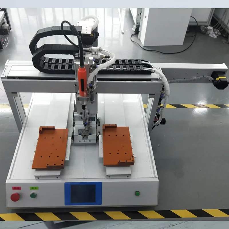 

Double platform lock screw machine/automatic manipulator cutting, blowing and suction multi-mode, suitable for intelligent