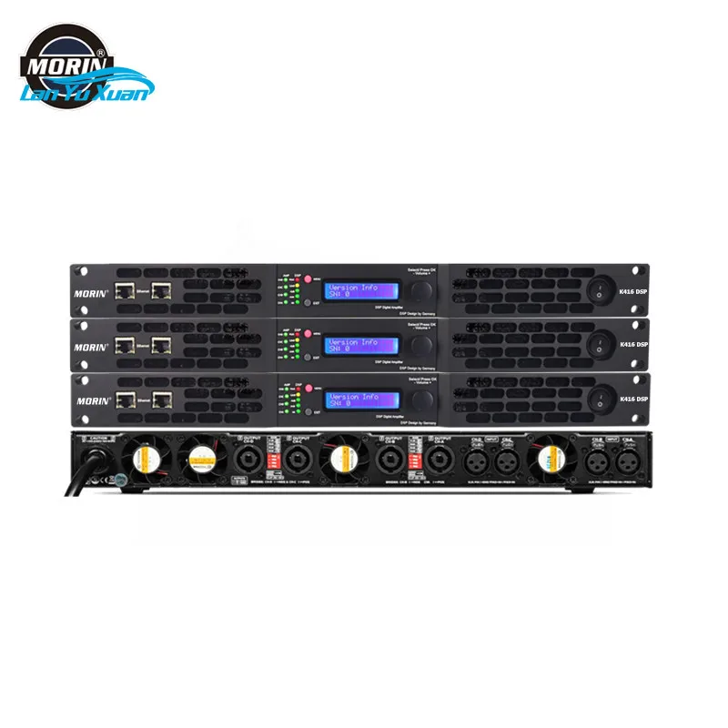

4 Channel x 1600 Watts Digital Amplifier DSP Professional Power Amplifier