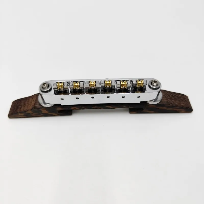 

A79E-Набор мостов для электрогитары, набор мостов, регулируемая высота струн, 6-струнное роликовое седло для джазовой электрогитары, серебро