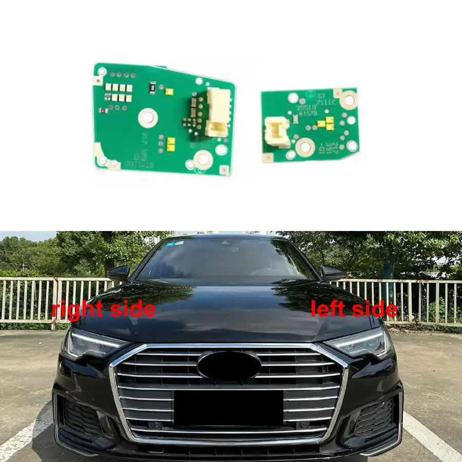 

Для Audi A6 C8 2019-2024: Модуль источника света для замены фар, светодиодные ДХО (дневные ходовые огни) и указатели поворота для низкосортовой комплектации