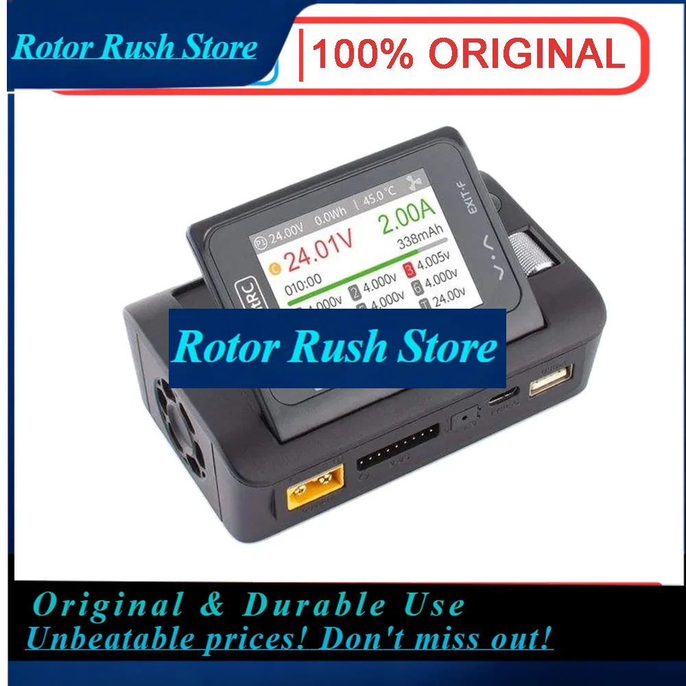 RoRuSToolkitRC M9 600W DC Smart RC Charger - 1-8S LiPo/LiHV/LiFe, USB Fast Charge, Audio Alert & Adjustable Screen Angle