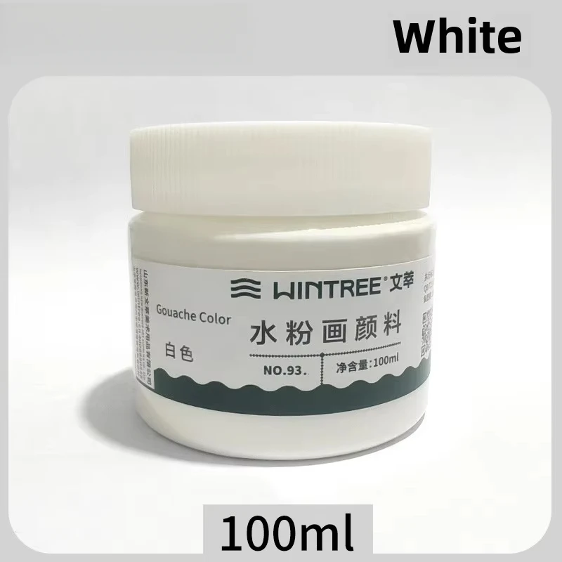 Gouache Paint 100ml Pigment Test Special Paint 100ml Bottle Set Beginner Practice  Art Class Graffiti Safety Beginner Paint
