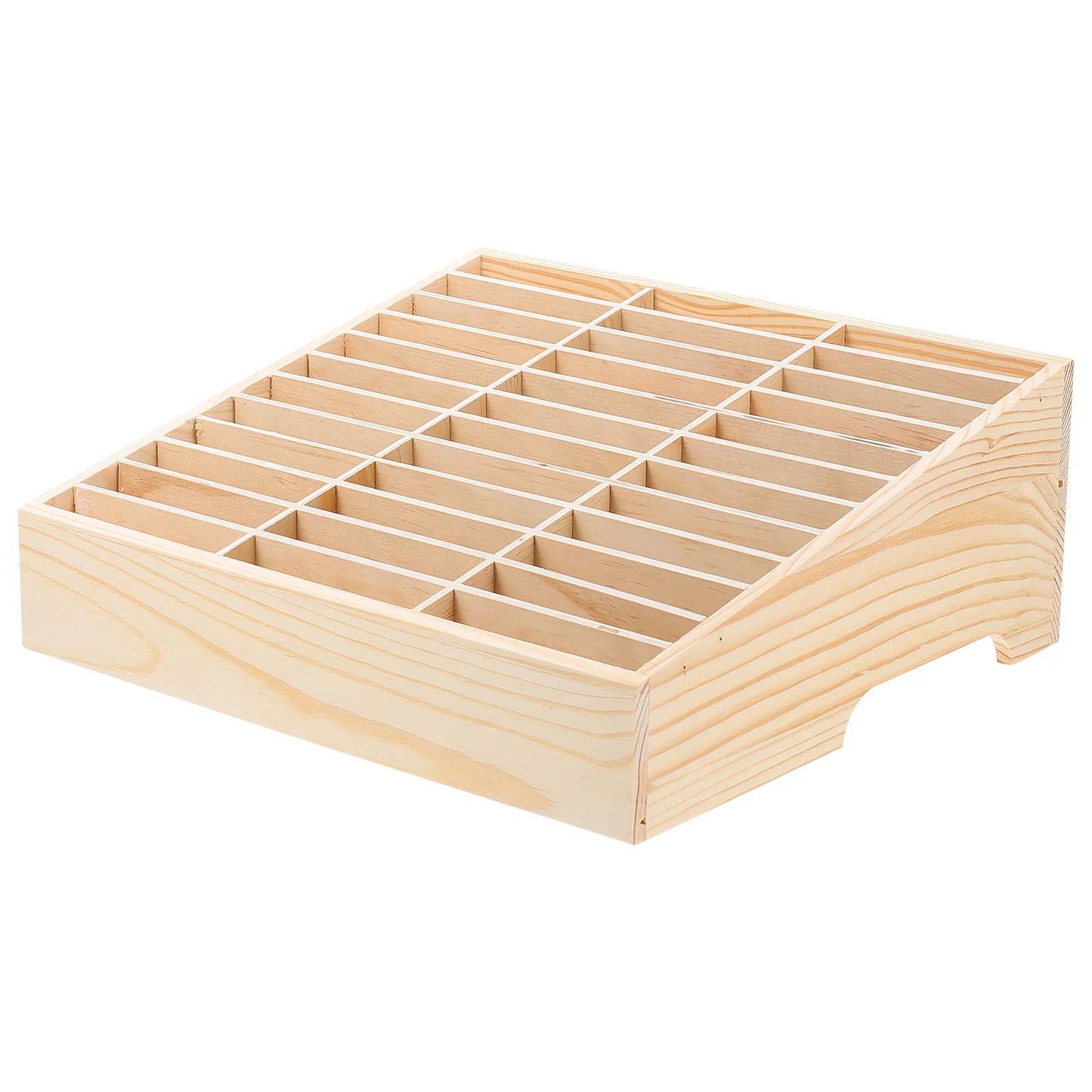 Mobile Phone Storage Box Shelving Covers Organizer Meeting Room Tape Temporary Holder Table Cell Wooden Office Display Rack