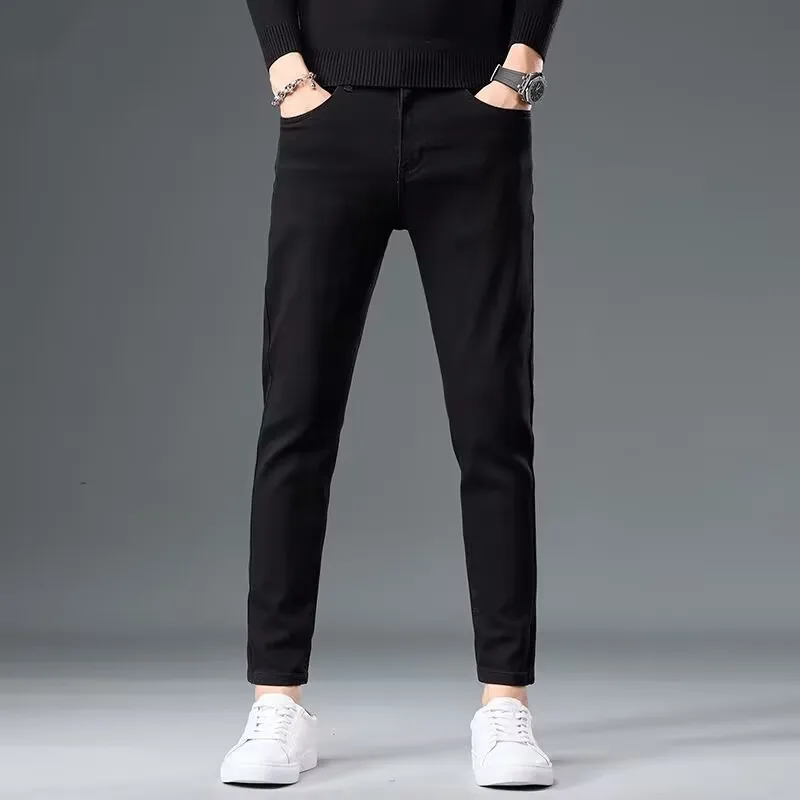 000 pure black jeans