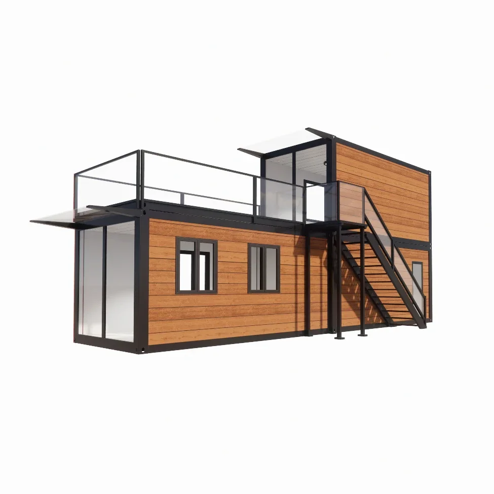 Luxury Prefabricated Living Duplex Apartment Factory Custom Portable Homes Detachable Container House