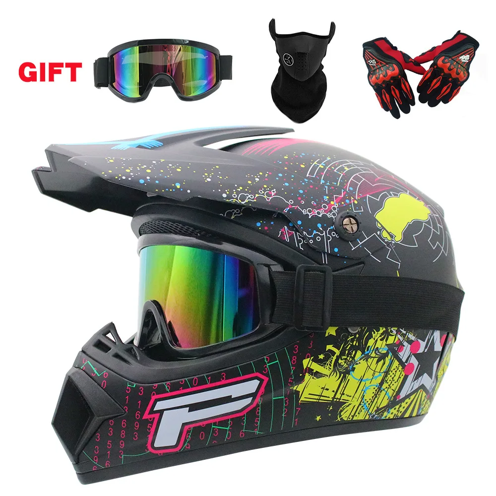 Full Face Off-Road Motorcycle Downhill AM DH Motocross Cross Casco Capacete Helmets Free Shipping & 3 Bonus Gifts