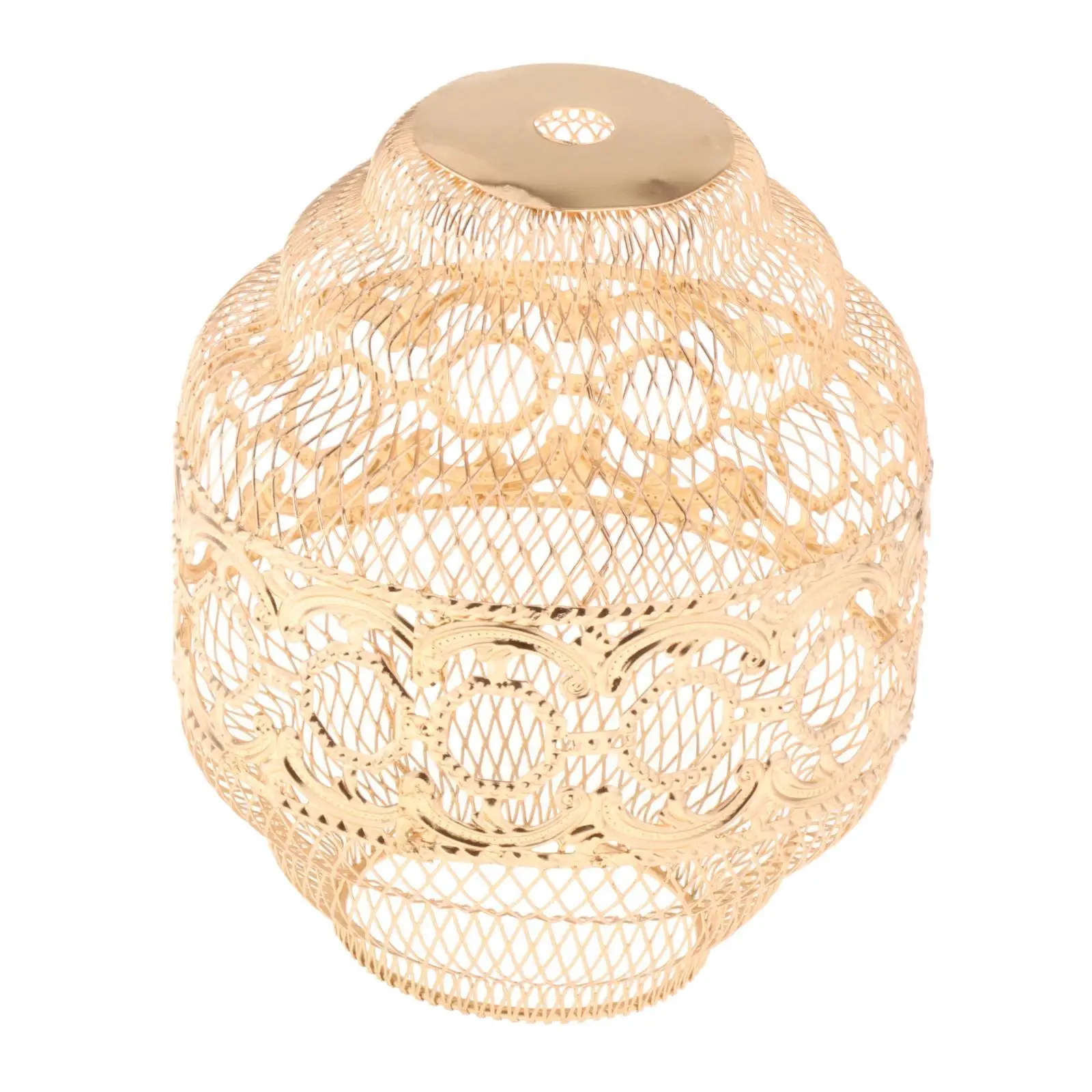 Pendant Lamp Shade Vintage Ceiling Light Shade Hollow Out Light Bulb Cage Cover for Dining Room Cafe Bathroom Kitchen Decoration