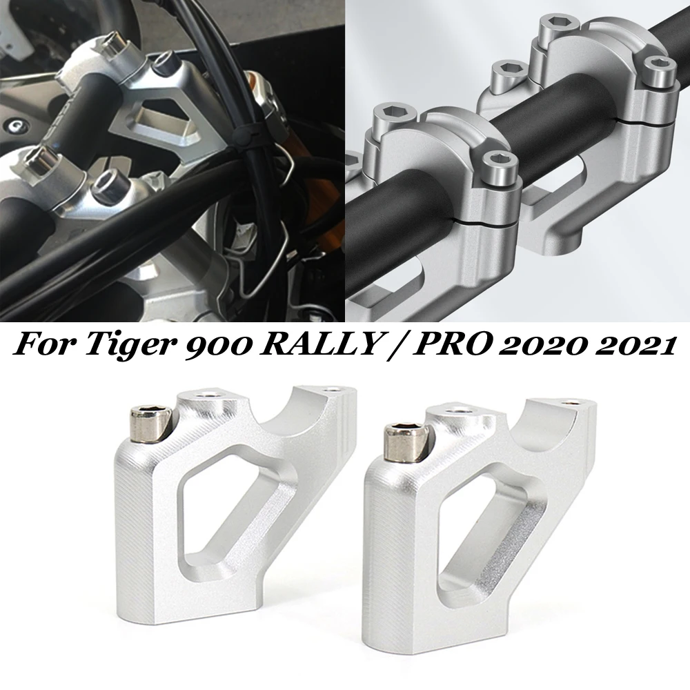 Motorcycle Accessories Handle Bar Riser Clamp Extend Handlebar Adapter Mount With Offset For Tiger 900 GT/Rally Motorbike Parts