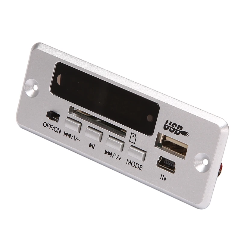 USB MP3 Decoder Board, 12V Car Stereo Bluetooth Decoder Module Support MP3 USB LINE In FM Decoder