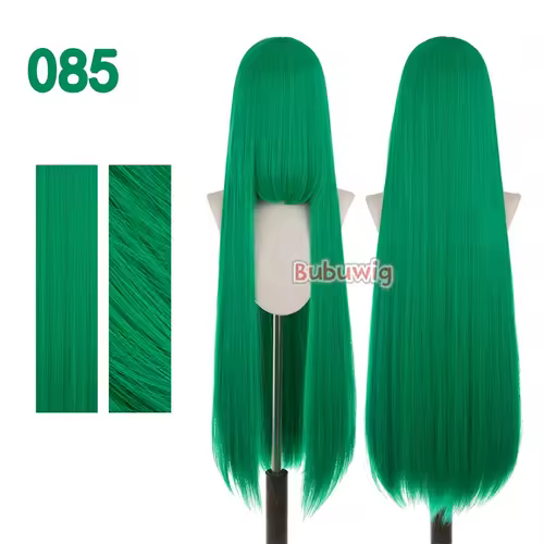 Bubuwig Synthetic Hair 100cm Long Straight Pure Color Cosplay Wigs Over 100 Colors Black White Red Blue Brown Wig Heat Resistant - Image 68