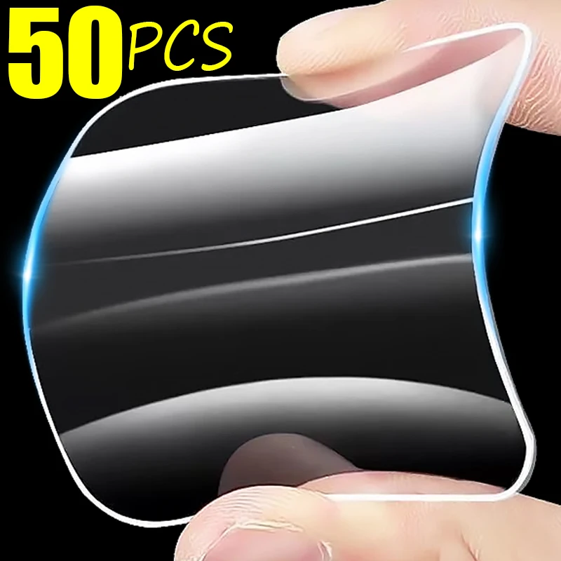 50/30/10/5pcs Transparent Double Sided Adhesive Tape Super Strong Square Wall Stickers Waterproof No Traces Pad Patches Tapes