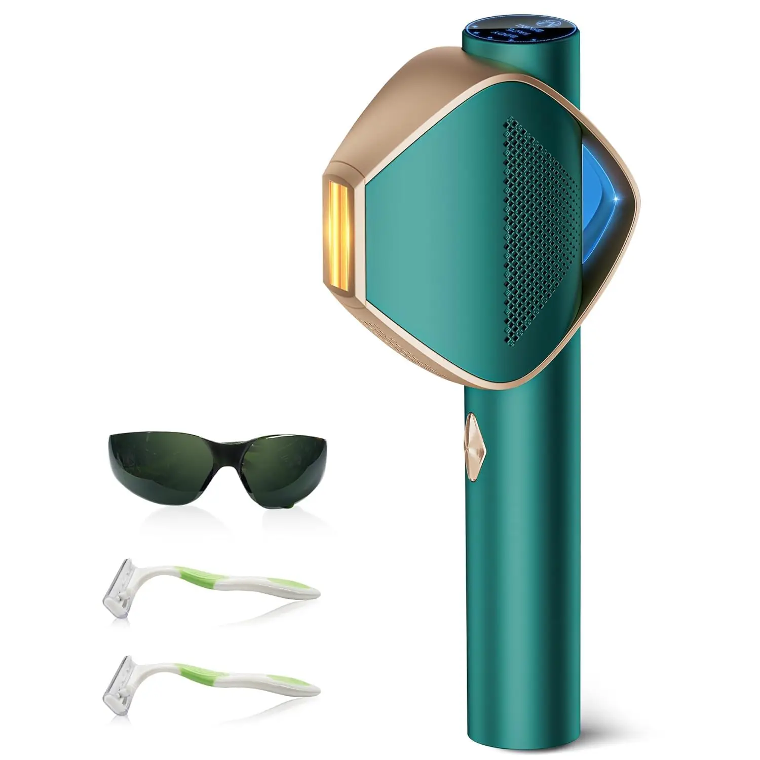 IPL-Haarentfernungsgerät für zu Hause für Damen und Herren, 8-Minuten-Ganzkörper, sichere und langlebige Ergebnisse, 1 m+ Blitze für Achselhöhlen, Beine,