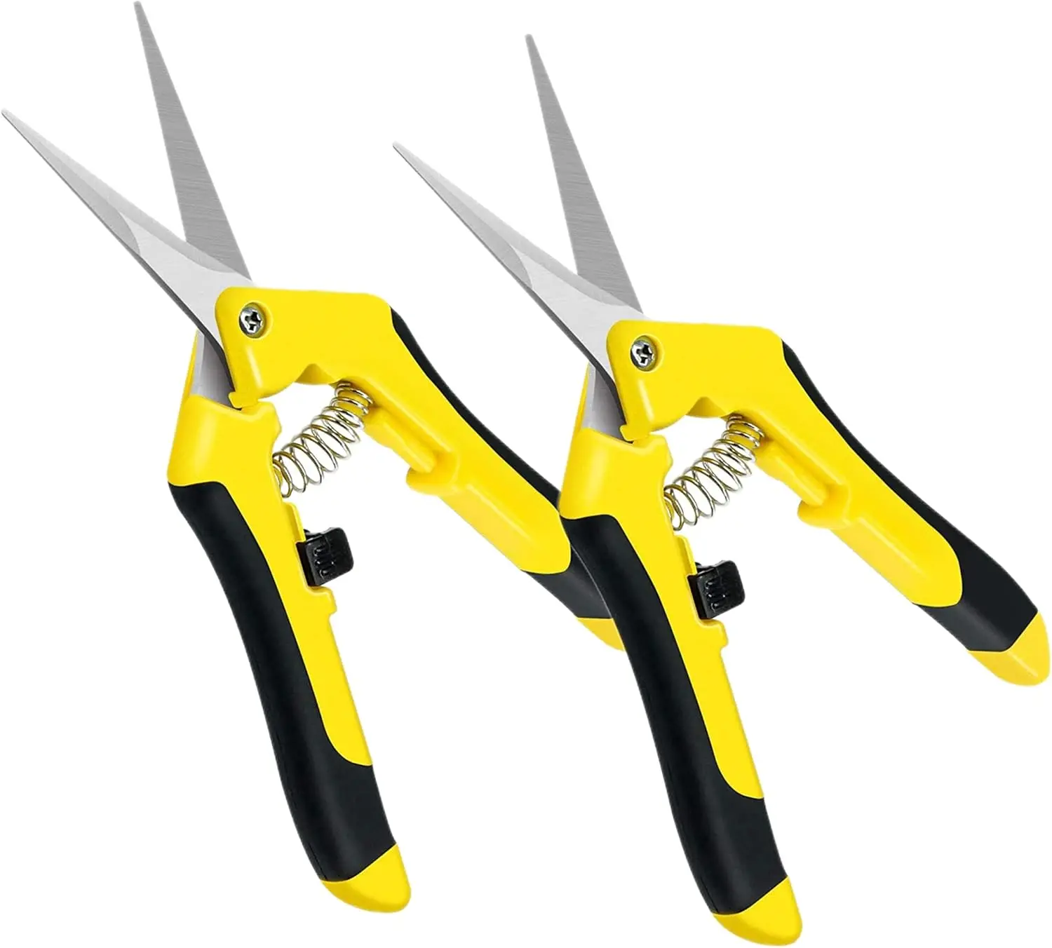 Tijeras de Podar Resistentes, Acero Inoxidable Ultra Afilado, Agarre Ergonómico, Paquete de 2