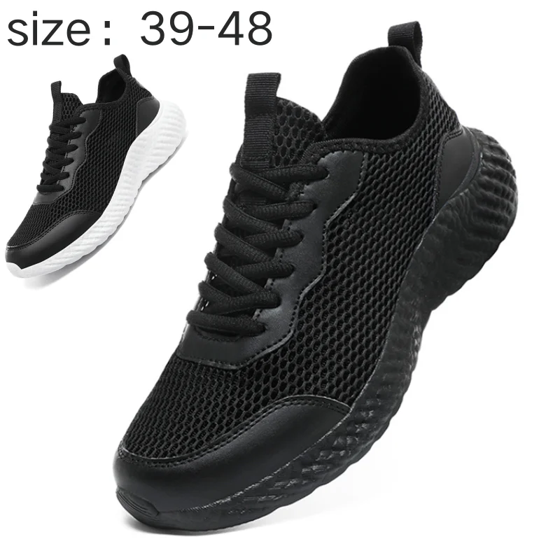 

Men's Breathable Mesh Running Shoes Casual Sports Sneakers Extra Large Sizes 46 47 48