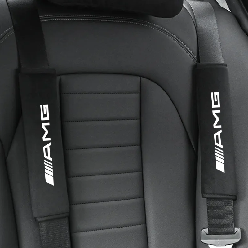Car Sticker Seat Belt Cushion Strap Cover Cushion Safety Shoulder For Mercedes Benz AMG W205 W204 W203 W212 W211 W213 W210 W164