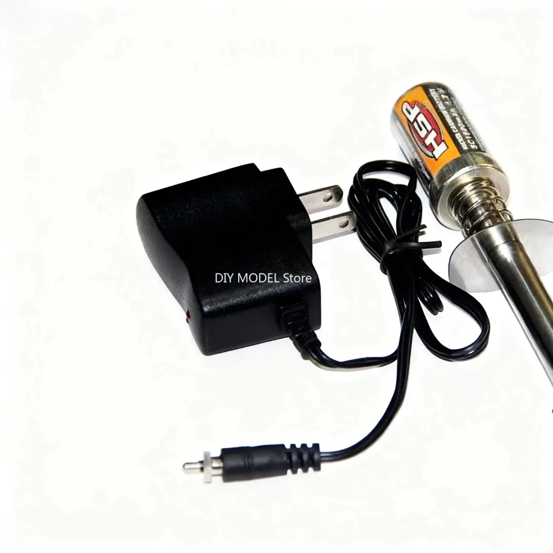 Model silnika ASP12 na metanol, metalowy model silnika z podstawką, rozruch elektryczny, zawiera zasilacz i urządzenie zapłonowe, 2500-12000 obr./min