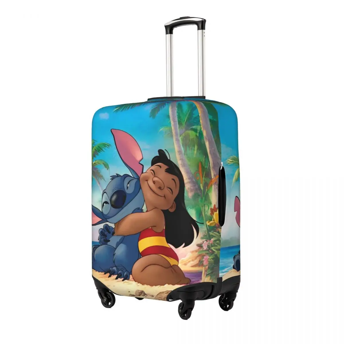 Stitch Cartoon Suitcase Cover Flight Travel Useful Luggage Case Protector