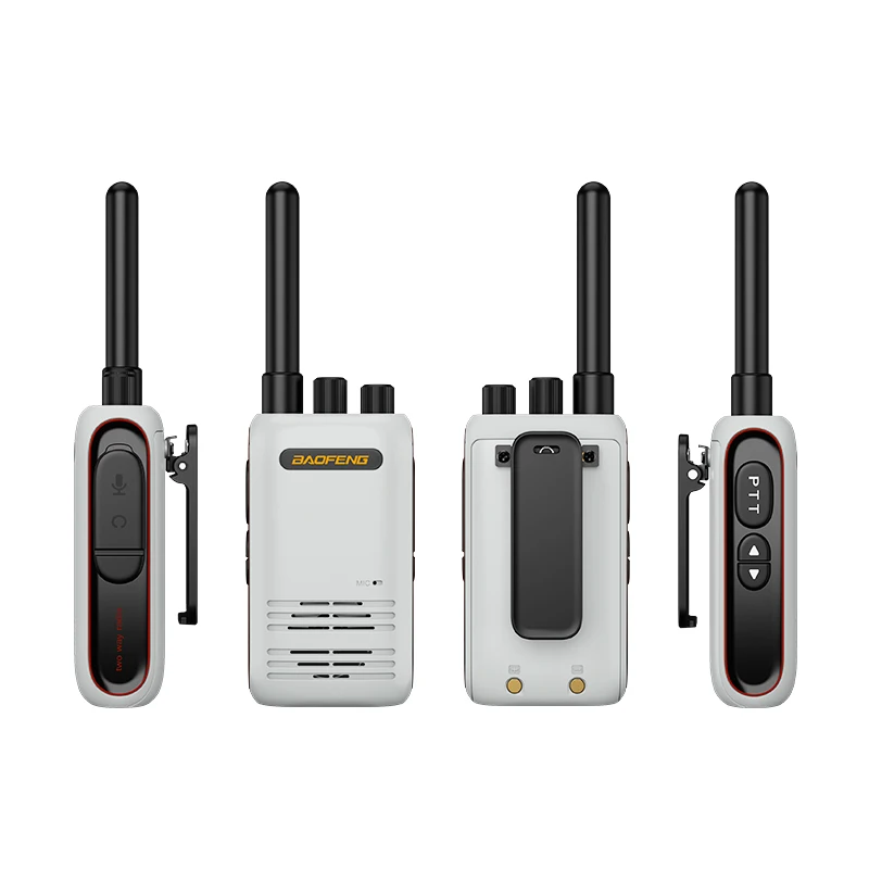 Baofeng Mini Walkie Talkie de mano BF-358 USB carga rápida encendedor serie más delgada doble banda pantalla Dual 400-480 MHz