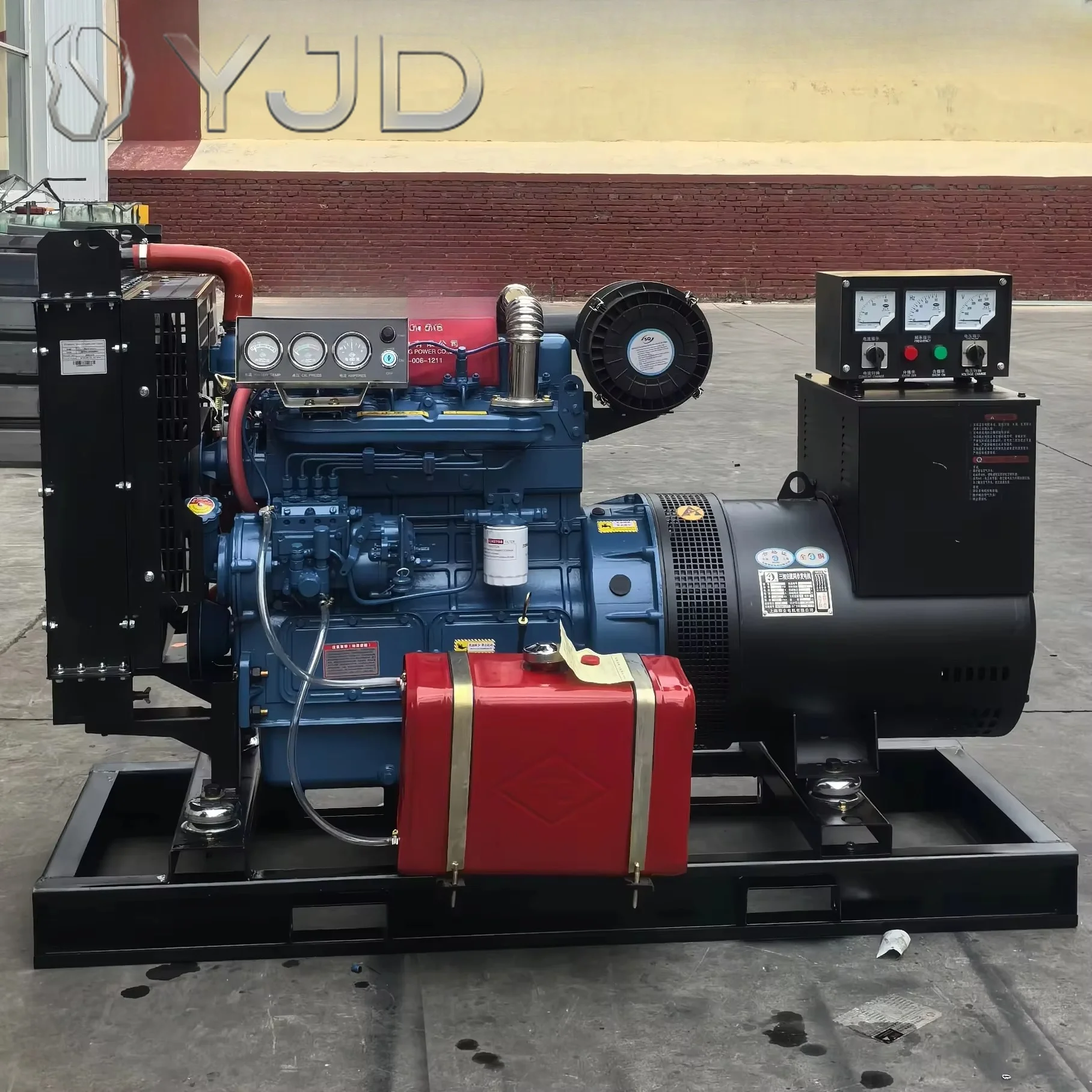 Fully Automatic Open Frame Diesel Generator Set 120/150/200/250Kw Commercial Low-noise Water Cooled Power Outage Automatic Start