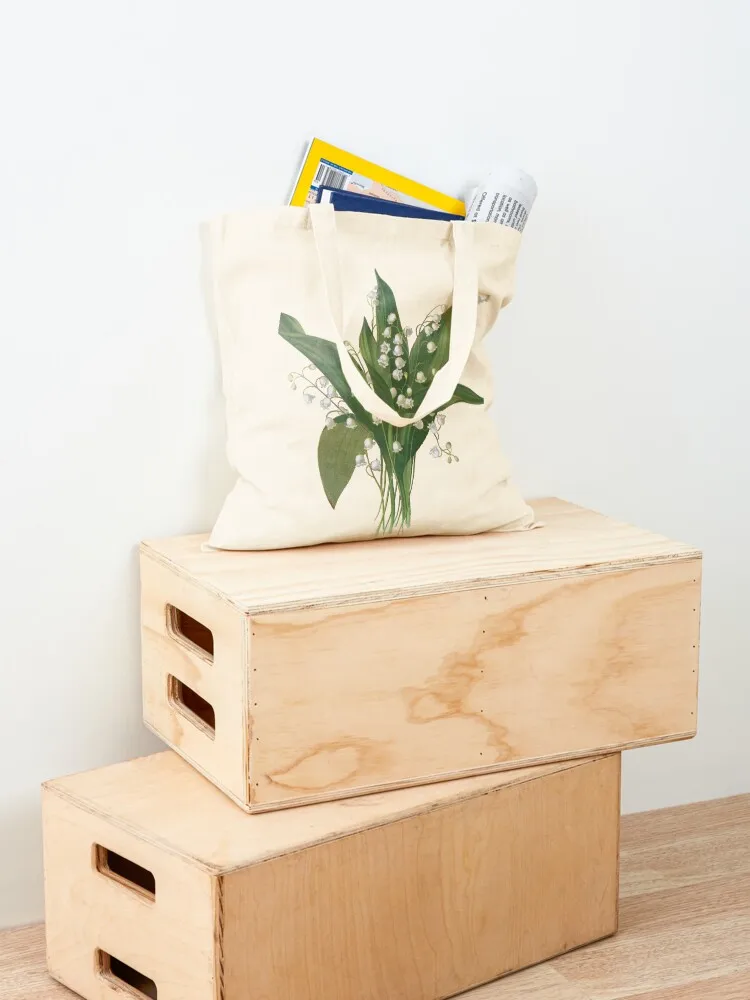 Lily of the Valley Bouquet Tote Bag shopping bags foldable hand bag Lady bag shopper bags