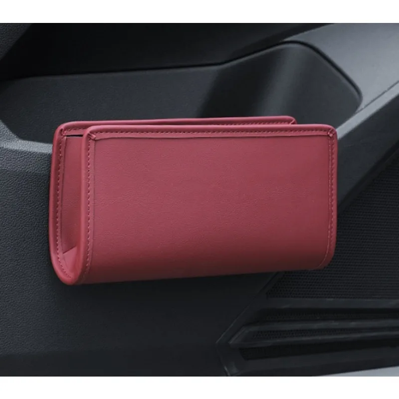 Cubo de basura para coche, caja de almacenamiento para puerta lateral, caja de almacenamiento colgante para respaldo de asiento, caja de almacenamiento plegable multifuncional, 1 ud.