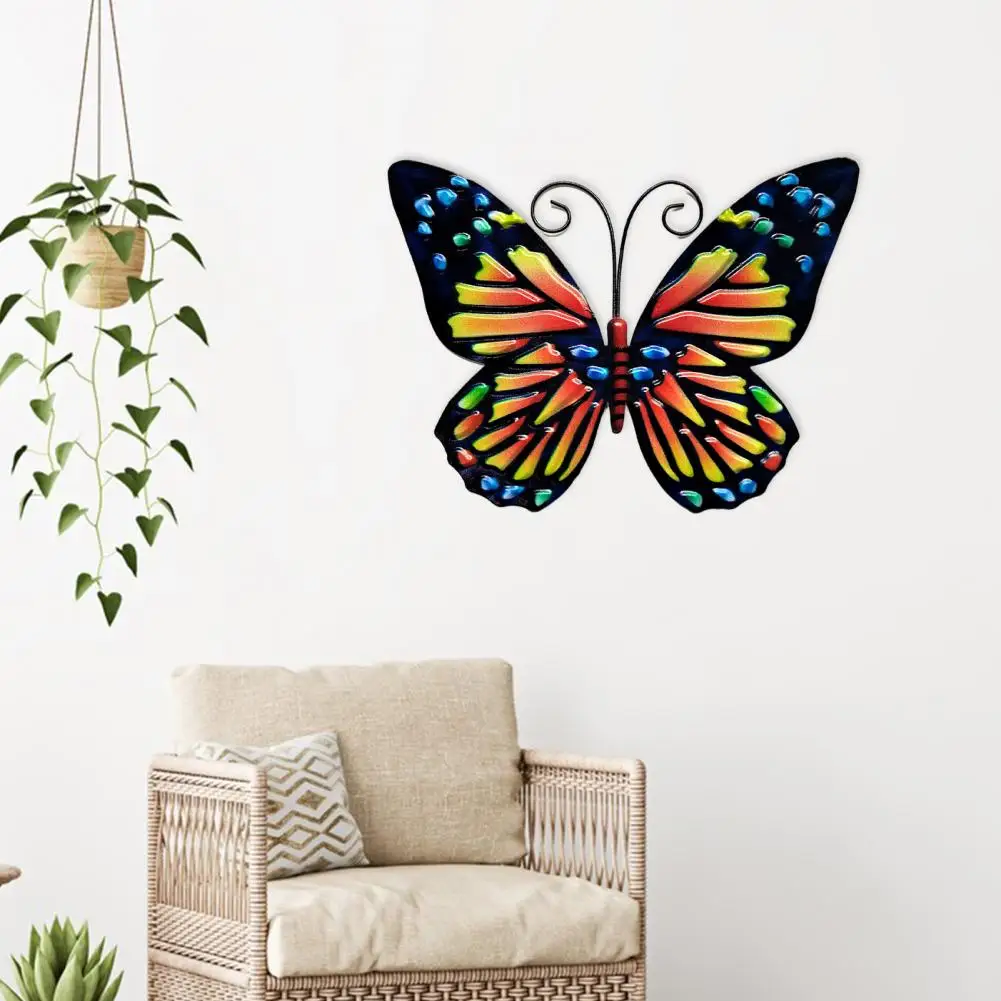 Escultura de pared ecológica para decoración del hogar, mariposa colgante para interiores