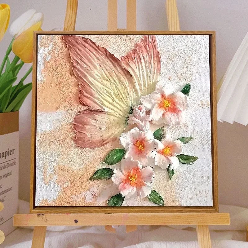 

A6122 Unique Butterfly Oil Painting Art.