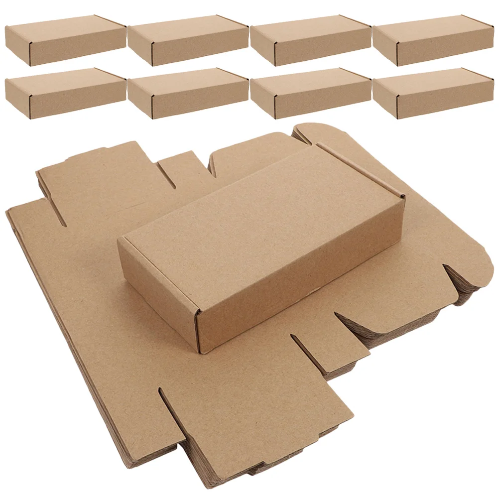 

25 Pcs Gift Packaging Boxes Corrugated Paper Shipping Boxes for Small Business Easy Fold Save Space Premium Materials