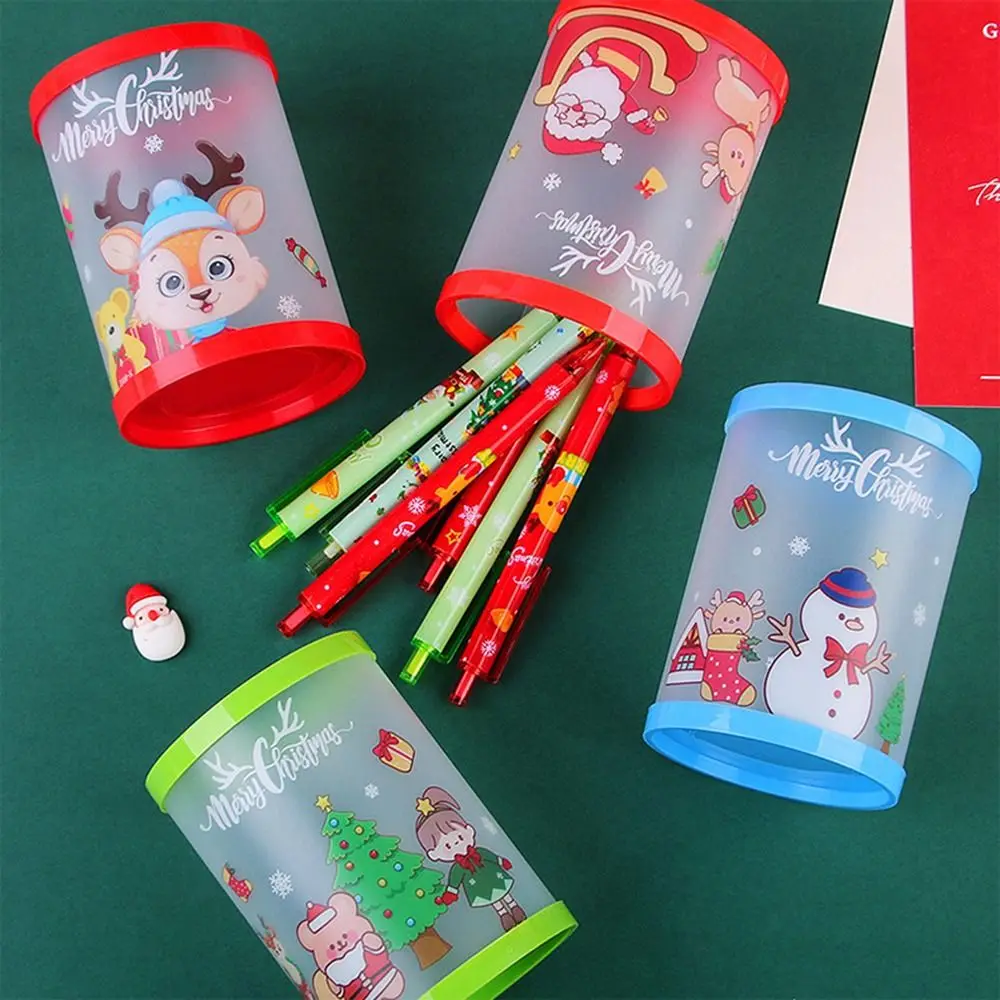 

Student School Office Supplies Girl Cosmetics Mini Makeup Box Christmas Pen Holder Stationery Organizer Makeup Brush Holder