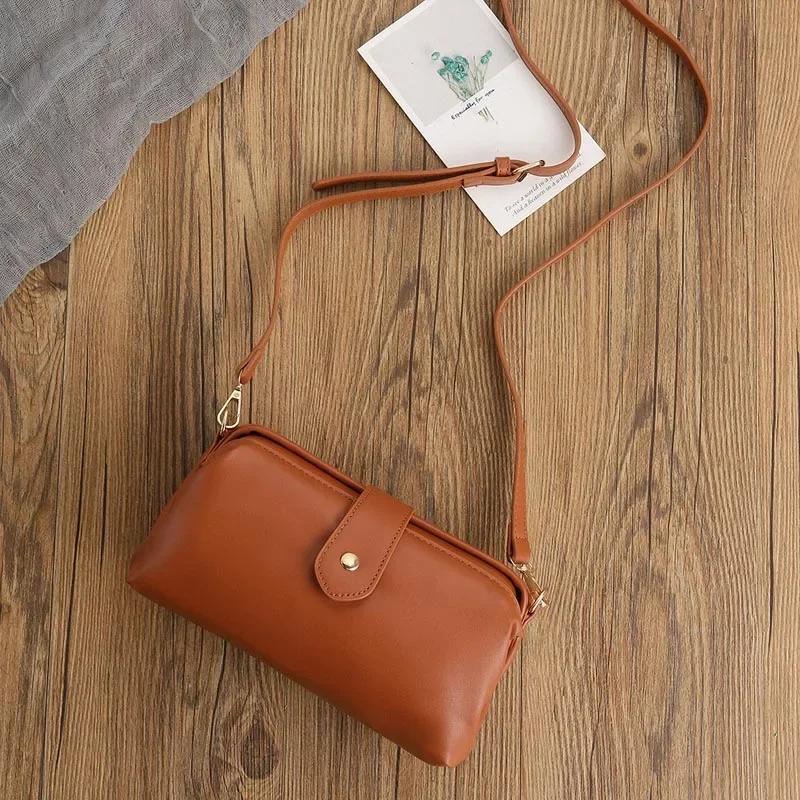 Women’s Genuine Leather Shoulder Bag Trendy Brand Small Buckle Messenger Bag Fashion Ladies Crossbody Bags Female Bolsas