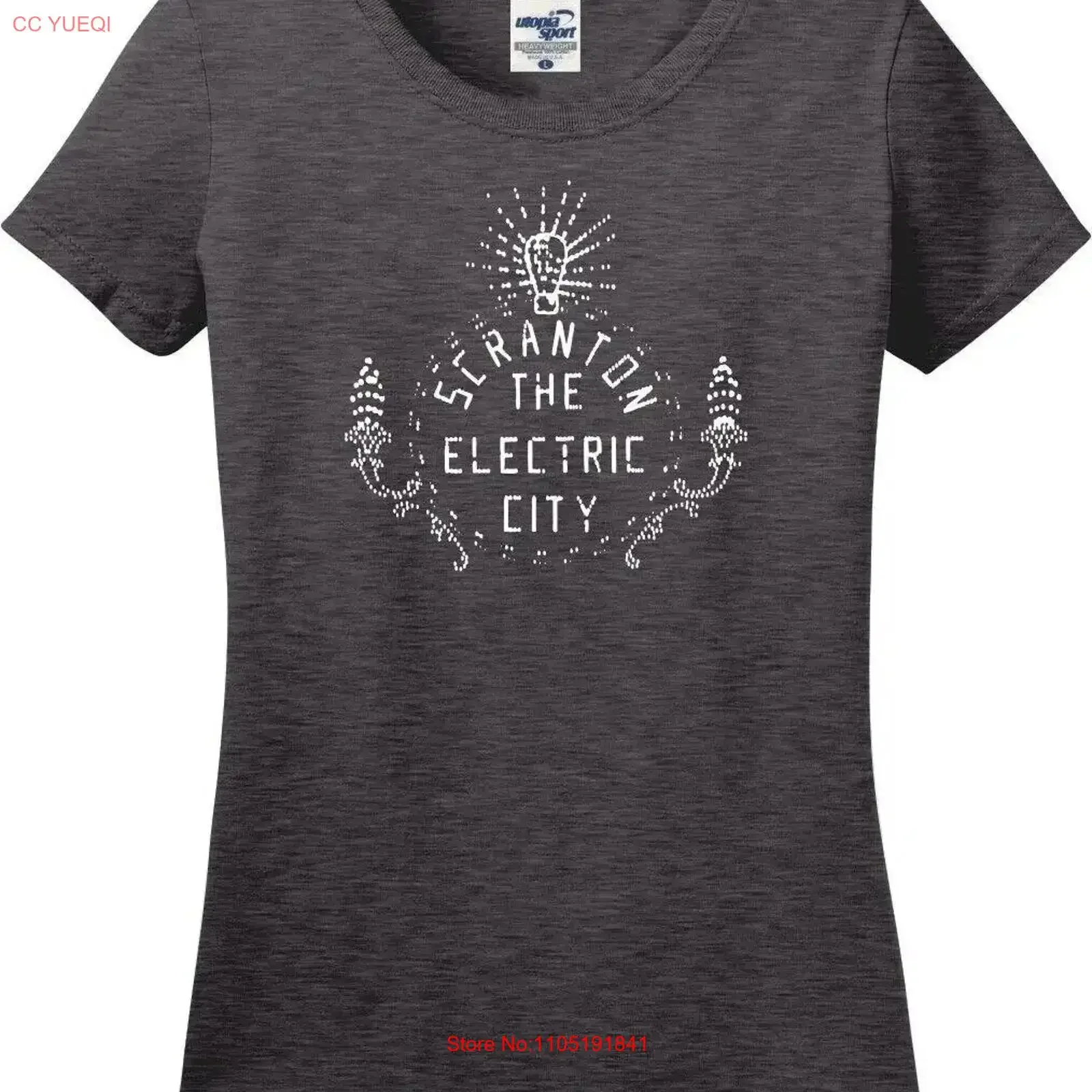 Scranton The Electric City Funny Missy Fit Ladies T Shirt S 3X vintage Washed homme designer clothes Casual streetwear fashion