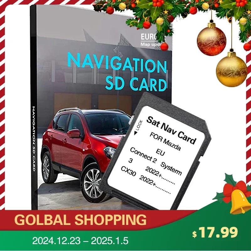 for Mazda Connect 2 System 2024 maps EU Russia Turkey GPS Navigation Update  for Mazda 3/CX30 2022+ Software Version SD Card