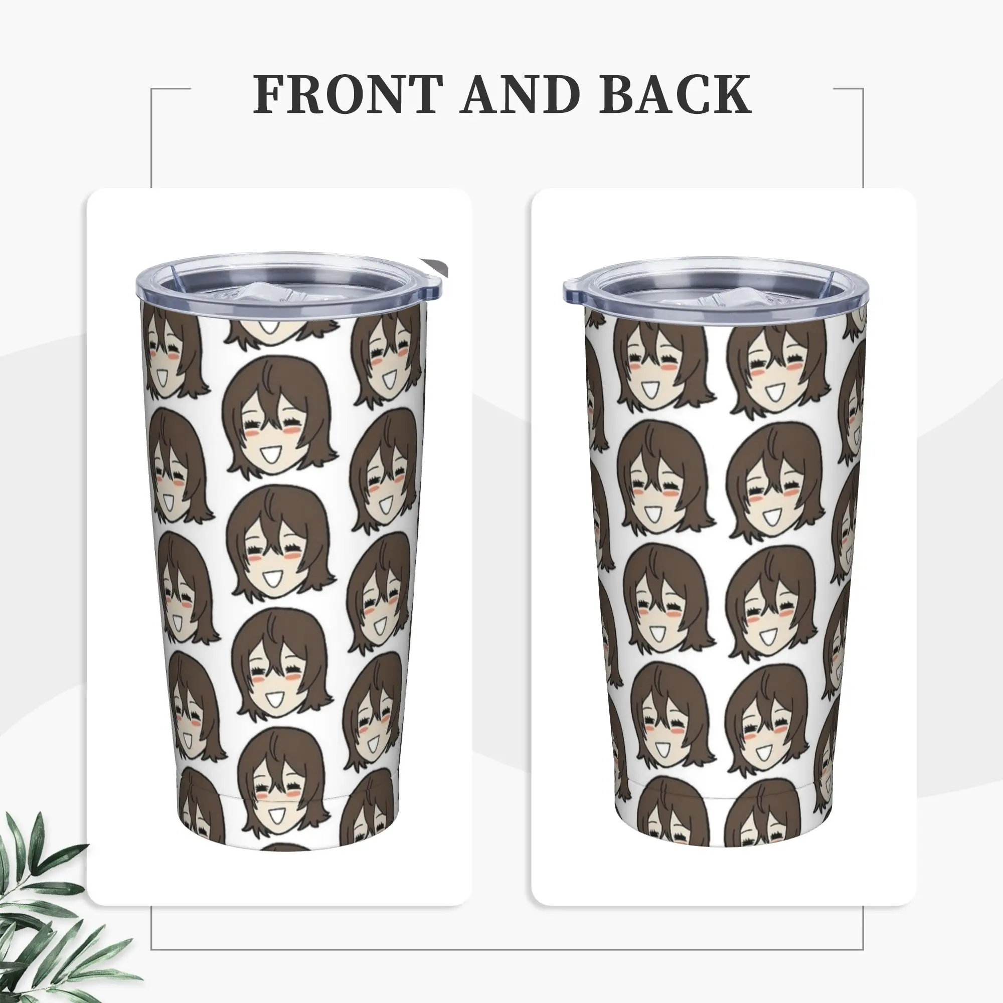Monaa Personase Insulated Tumbler with Straws Lid Video Game Stainless Steel Coffee Mugs Office Home Water Bottle Cup, 20oz