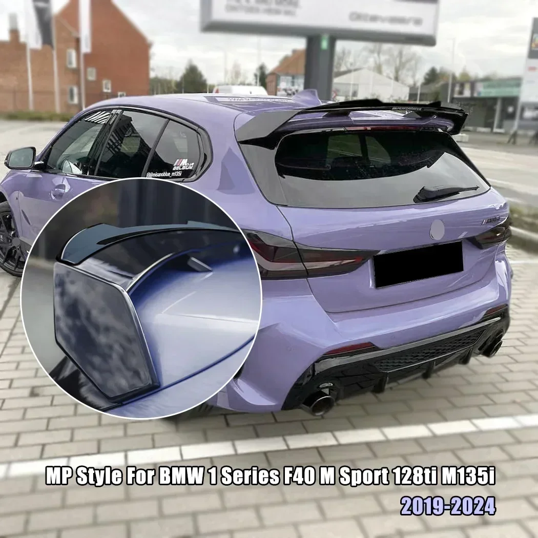 

For BMW 1 Series F40 MP Style Rear Roof Wing 128ti M135i 2019-2024 M Sport Tail Fixed Wind Extension Spoiler Tunning Accessories