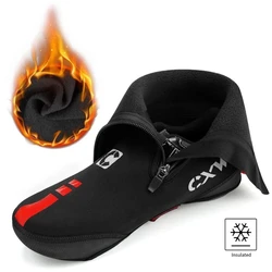 CXWXC Cycling Shoes Cover Thermal Bicycle Overshoes Boot Cover Neoprene Road Bike Insulated Cycle Footwear Wind Water Protection