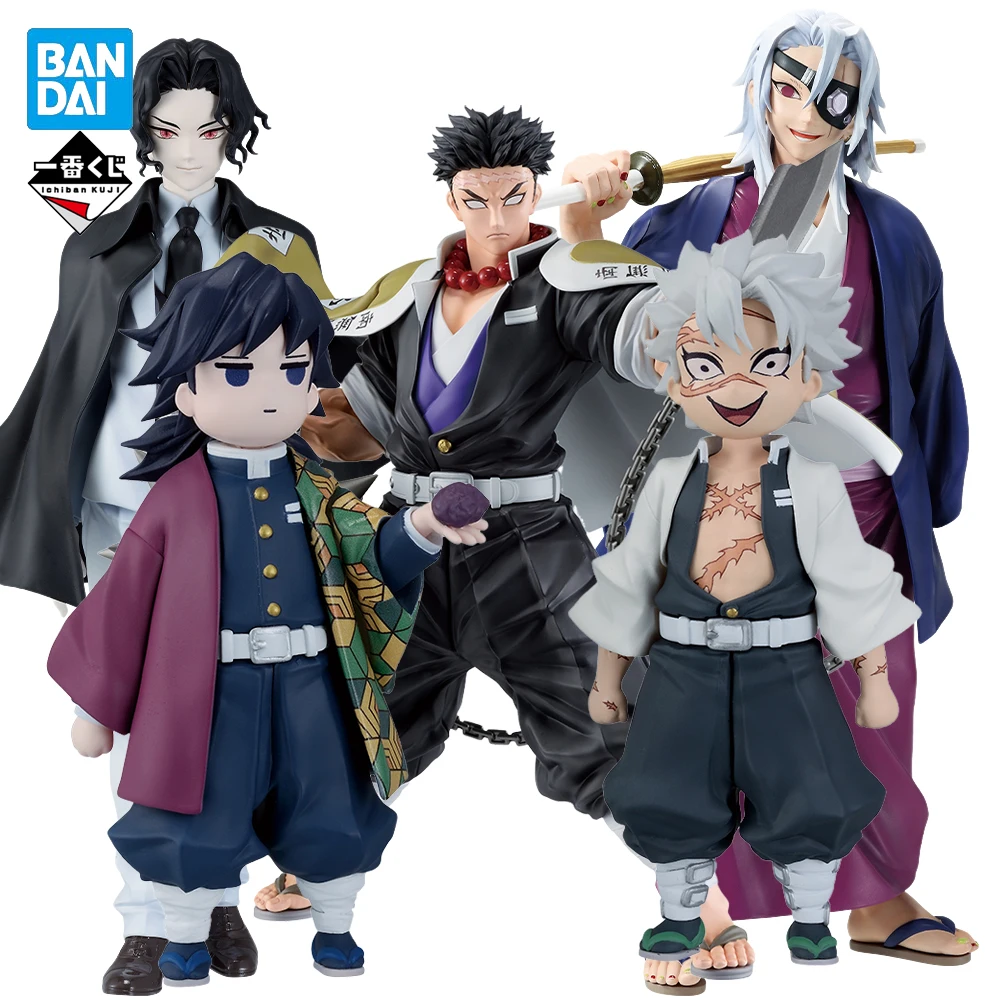 

Bandai Ichiban Kuji Uzui Tengen Himejima Gyomei Kibutsuji Muzan Tomioka Giyuu Demon Slayer Anime Figure Collectible Dolls Gifts