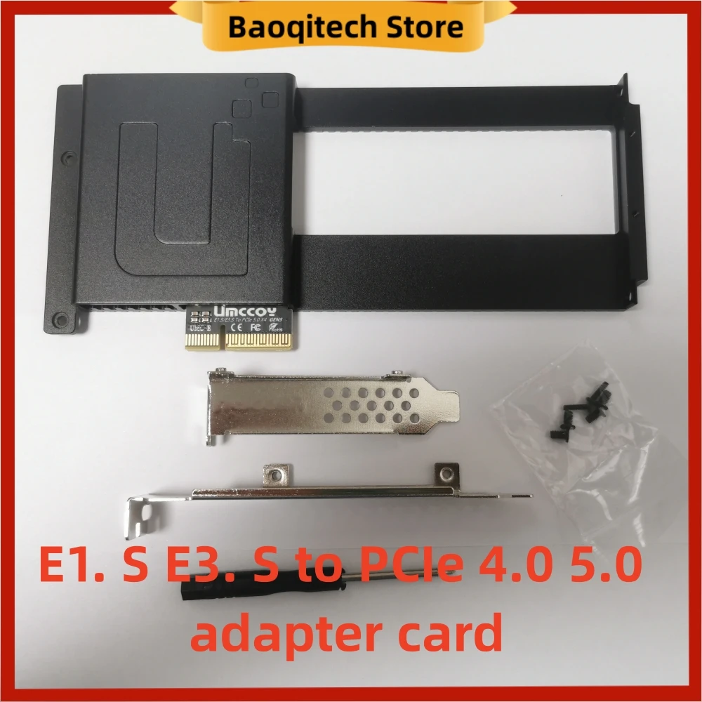 E1. s E3. S to PCIe 4.0 5.0 adapter card NVMe SSD to PCIe × 4 5.0 half height card solid-state drive adapter card FOR P5801X CD6