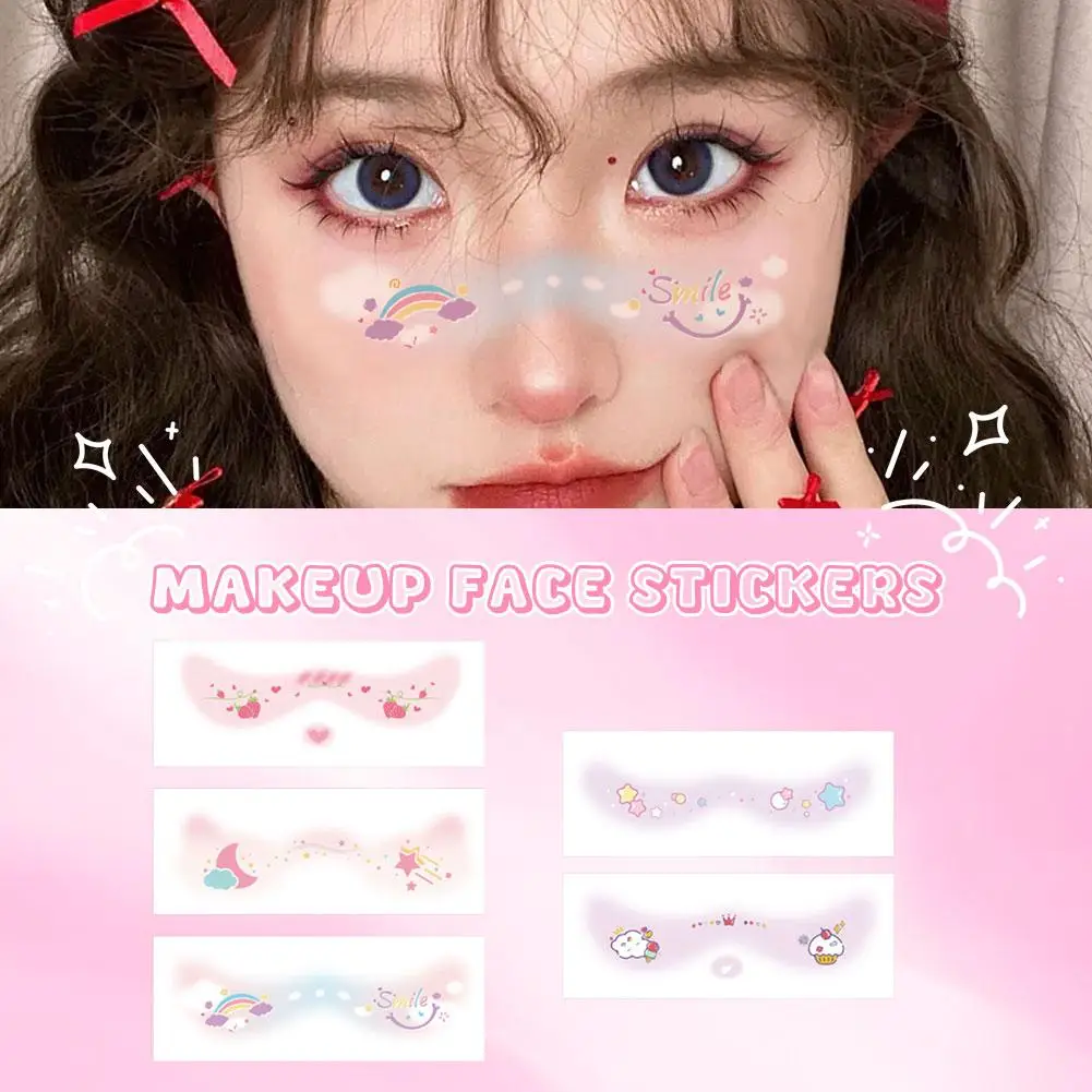 SOUG – patchs de maquillage sur le visage sur le thème d'anniversaire, autocollants de tatouage, répondent aux besoins de différents Styles et d'occasions ﻿