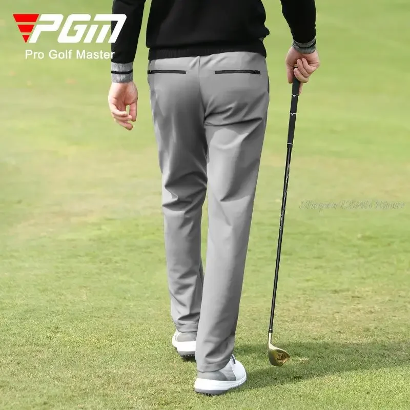 Pgm Men Golf Pant Winter Thickening Straight Sports Pants For Male Warm Velvet Golf Trousers Men\'s Casual Windproof Sweatpants