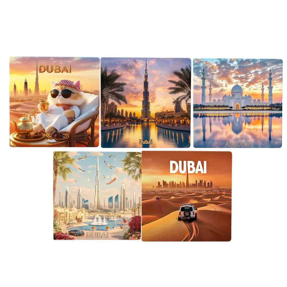 Asia United Arab Emirates Dubai Ceramic Fridge Magnets Tourist Souvenirs Decoration Articles Handicraft