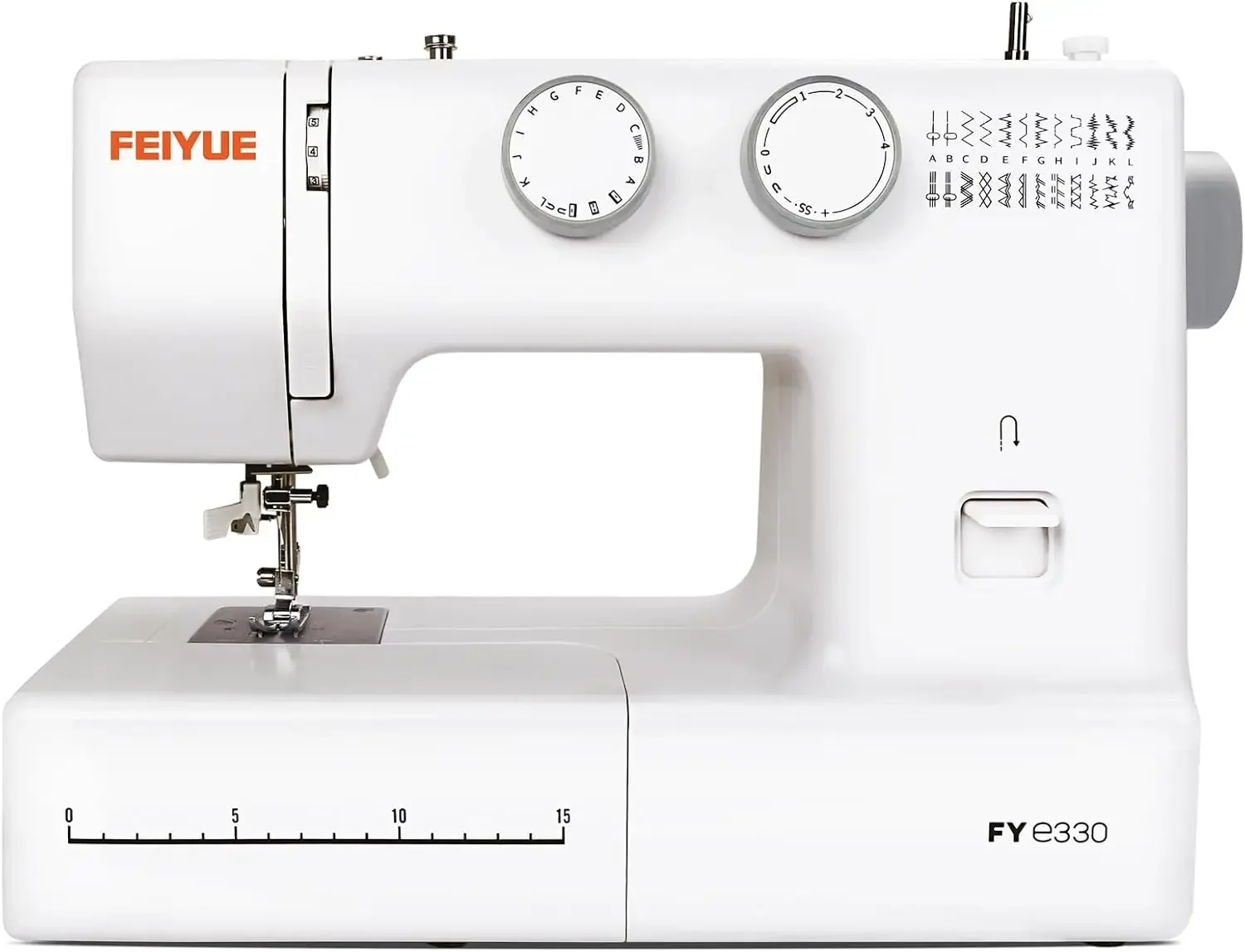 

Home Sewing Machine with Foot Pedal Controllable Pedal Speed 105 Stitch Applications Powerful Servo Motor for Beginners