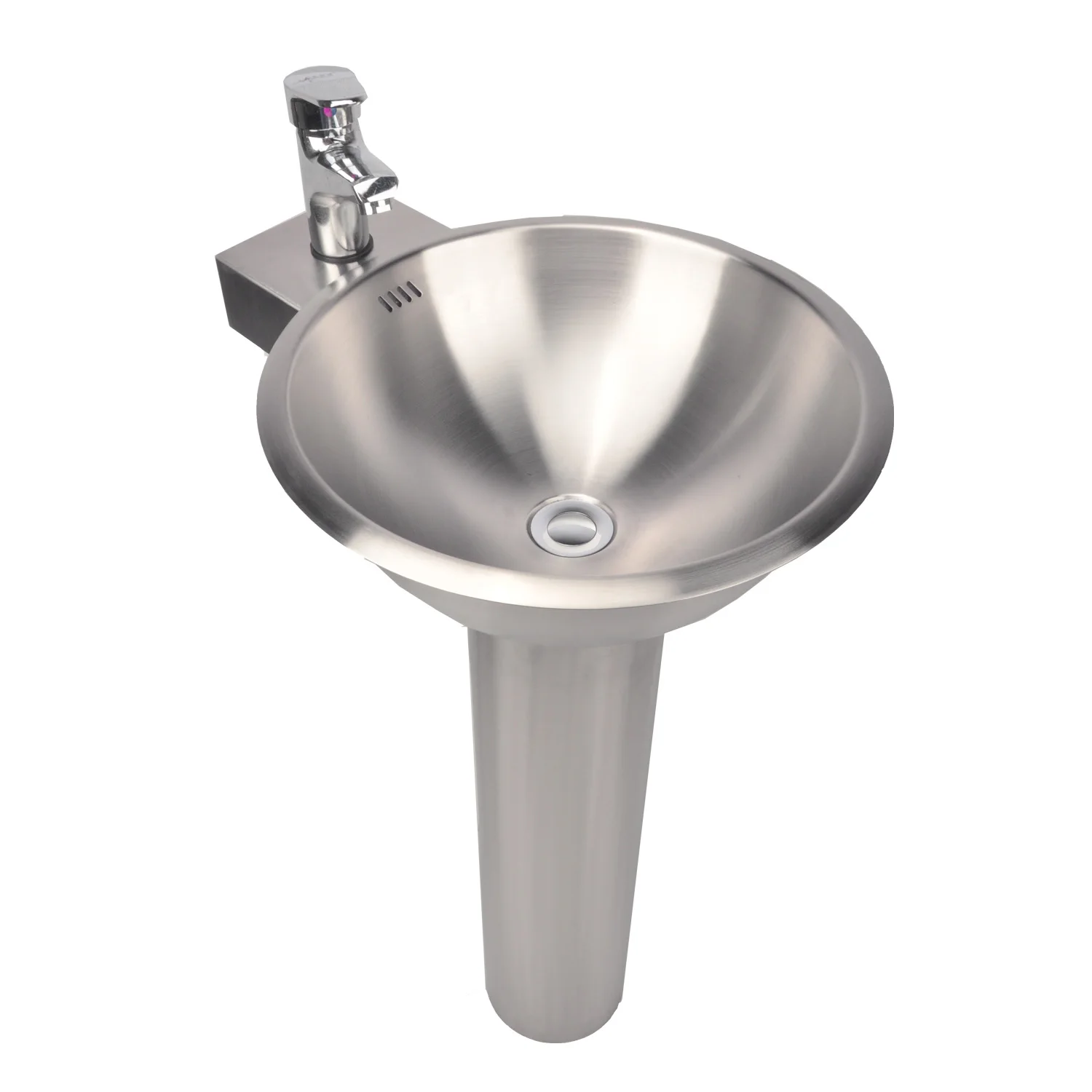Commercial Grade Freestanding Steel Base Sink Heavy Duty Anti-rust Easy Cleaning Hotel Hospital Villa