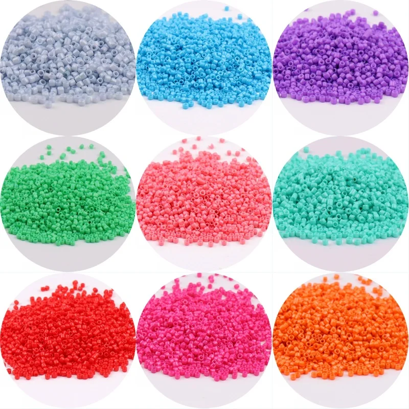 1.3X1.6mm 11/0 Antique Dong Beads Opaque Wear-resistant Colored Glass Rice Beads DIY Handmade Beads