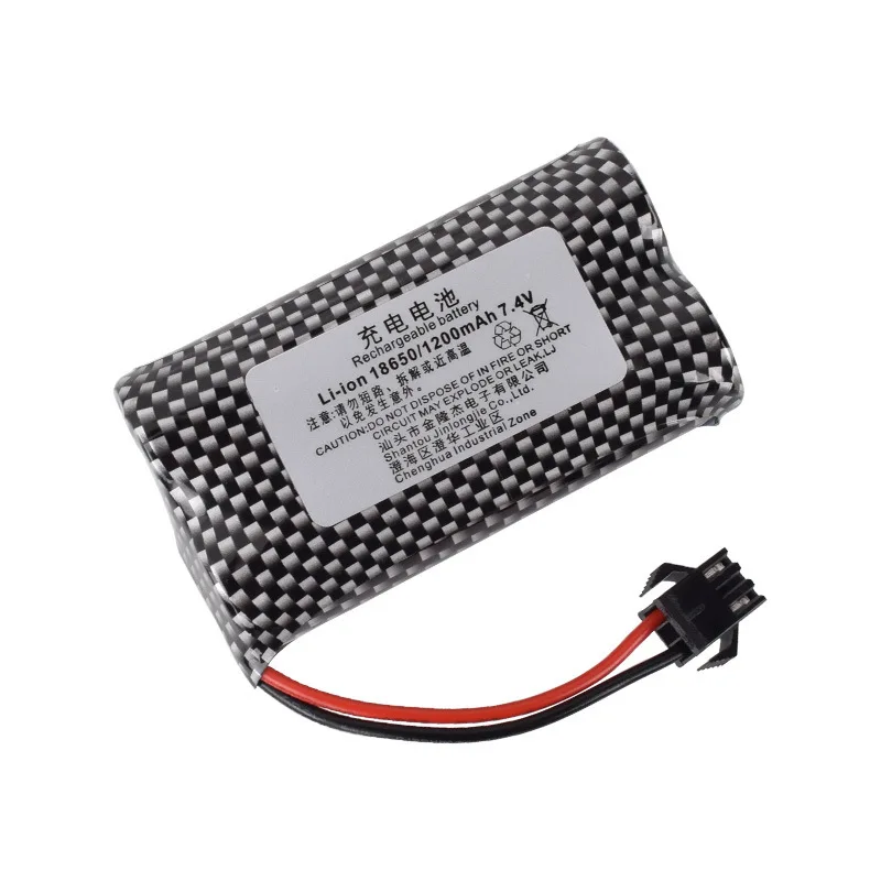 7.4v 1200mAh akumulator litowo-jonowy SM-3P 2 kable wtyczka z ładowarką do zegarka wykrywanie gestów Twisted R/C samochód kaskaderski 18650 7.4v