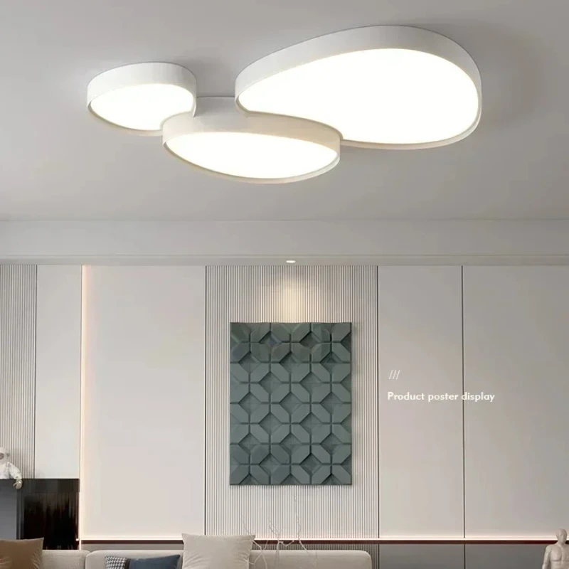 

Minimalist Cobblestone Living Room Lamp Light Luxury Iron Modern Simple Atmosphere Creative Bedroom Home Decor LED Ceiling Lamps