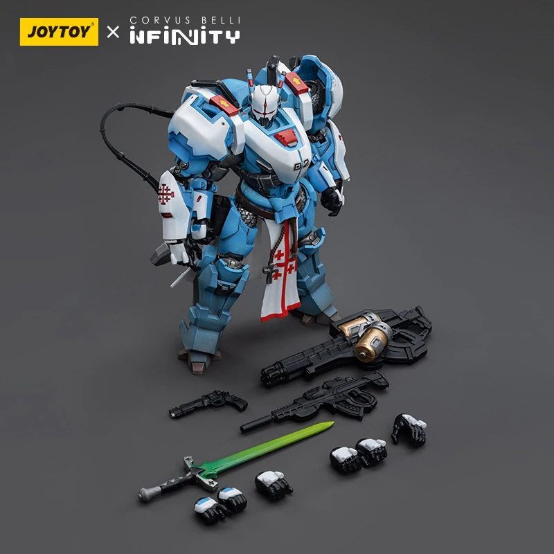 [Auf Lager] JOYTOY INFINITY Actionfigur PanOceania Knight of The Holy Sepulchre Anime Figur Gemeinsames bewegliches Modell Sammlerspielzeug